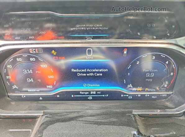 1GC4YNEY1RF292936 2024 CHEVROLET SILVERADO Silver Вид щитка приладів
