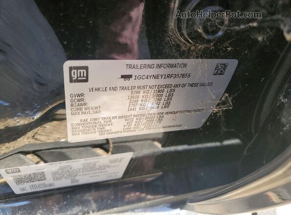 1GC4YNEY1RF357655 2024 CHEVROLET SILVERADO Black Engine compartment view