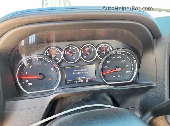 1GC4YPEY6NF132072 2022 CHEVROLET SILVERADO Серебряный Вид щитка приборов