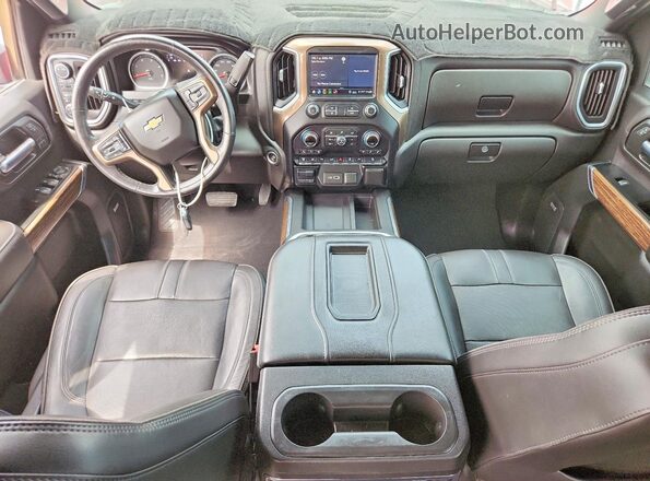 1GC4YREY2LF107355 2020 CHEVROLET SILVERADO Red Dashboard view