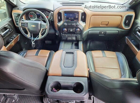 1GC4YREY2LF108764 2020 CHEVROLET SILVERADO Black Widok deski rozdzielczej