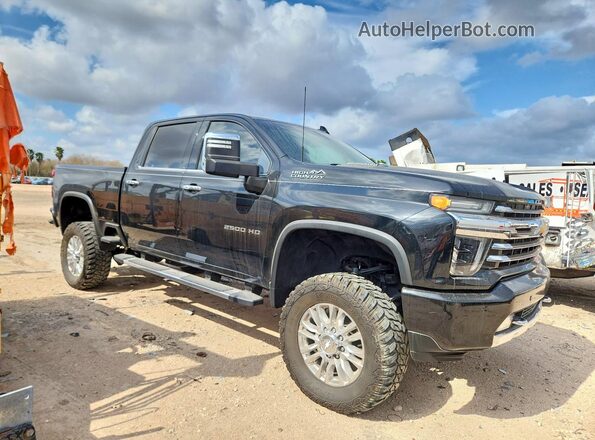 1GC4YREY2LF108764 2020 CHEVROLET SILVERADO Black Przód prawy