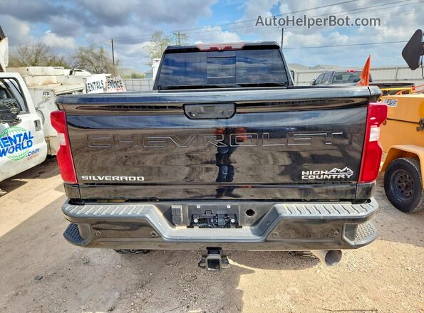 1GC4YREY2LF108764 2020 CHEVROLET SILVERADO Black Widok z tyłu