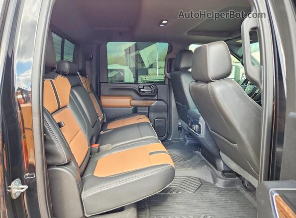 1GC4YREY2LF108764 2020 CHEVROLET SILVERADO Black Widok tylnych siedzeń