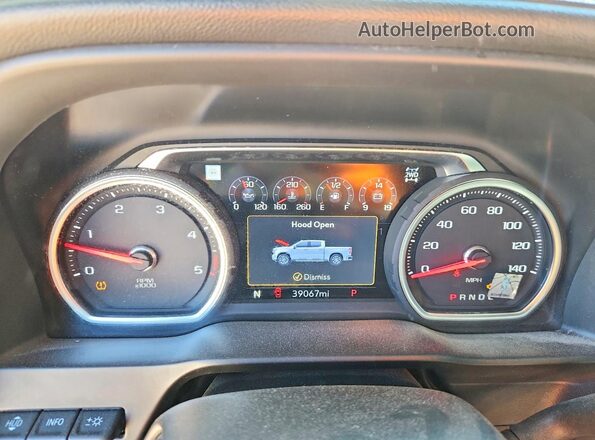 1GC4YREY2LF170441 2020 CHEVROLET SILVERADO Black Widok zestawu wskaźników