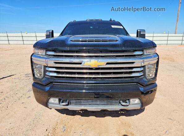1GC4YREY2LF170441 2020 CHEVROLET SILVERADO Black Widok z przodu