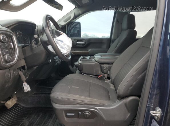 1GC4YTE77NF358864 2022 CHEVROLET SILVERADO Blue წინა სალონის ხედი
