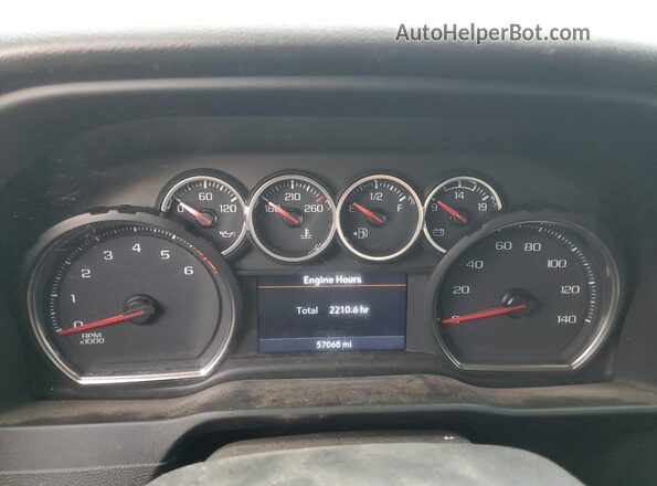 1GC4YTE77NF358864 2022 CHEVROLET SILVERADO Blue ხელსაწყოთა პანელის ხედი