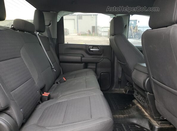 1GC4YTE77NF358864 2022 CHEVROLET SILVERADO Blue უკანა სავარძლების ხედი