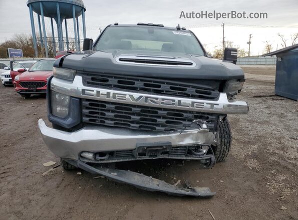 1GC4YTE77NF358864 2022 CHEVROLET SILVERADO Blue წინა ხედი