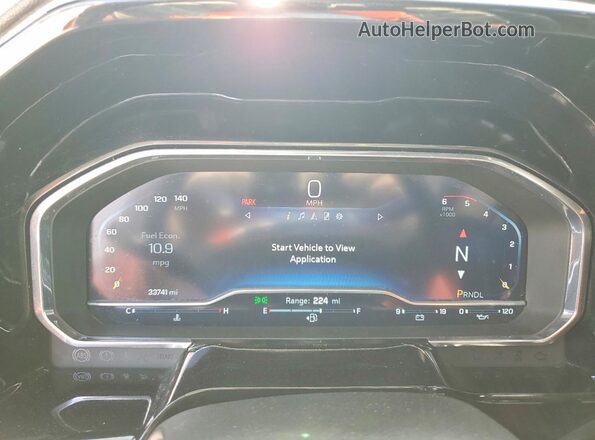 1GC4YTEY9RF141816 2024 CHEVROLET SILVERADO Black Вид щитка приладів