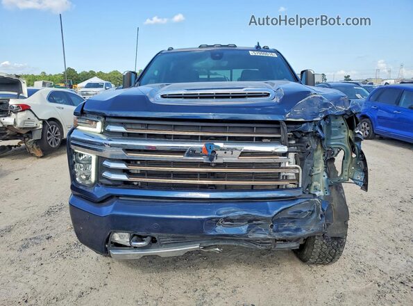 1GC4YVEY9NF281922 2022 CHEVROLET SILVERADO Синий Вид спереди