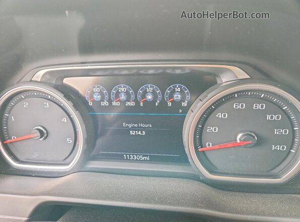 1GC4YVEYXNF100987 2022 CHEVROLET SILVERADO Gray Instrument cluster view