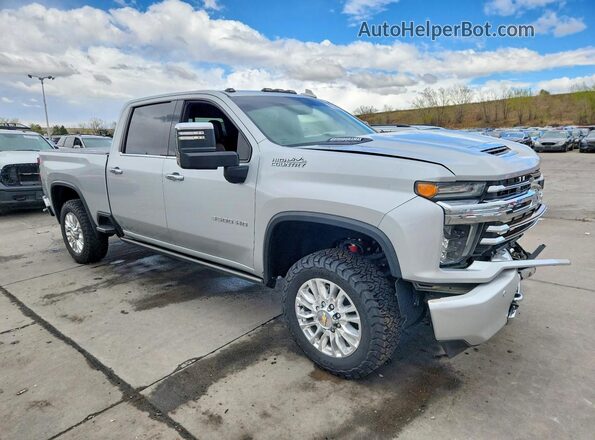 1GC4YVEYXNF100987 2022 CHEVROLET SILVERADO Gray Front right