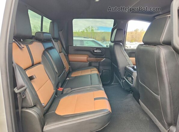 1GC4YVEYXNF100987 2022 CHEVROLET SILVERADO Gray Rear seats view