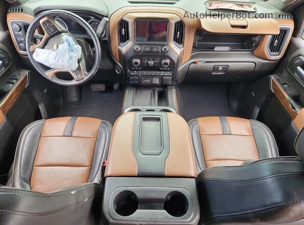 1GC4YVEYXNF100987 2022 CHEVROLET SILVERADO Gray Dashboard view