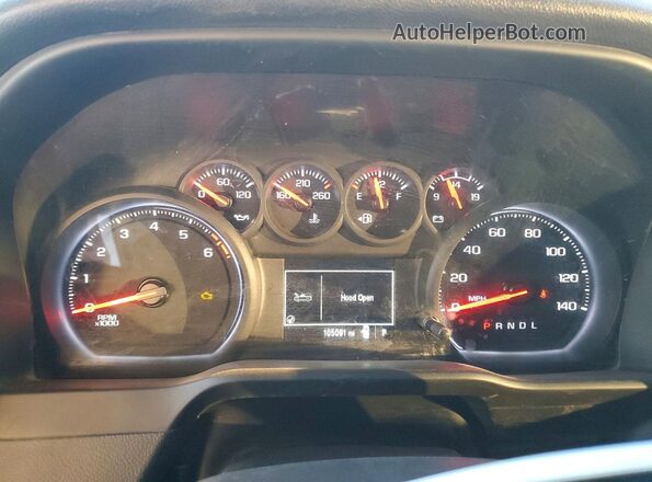 1GC5WLE77MF143610 2021 CHEVROLET SILVERADO White Vista del cuadro de instrumentos