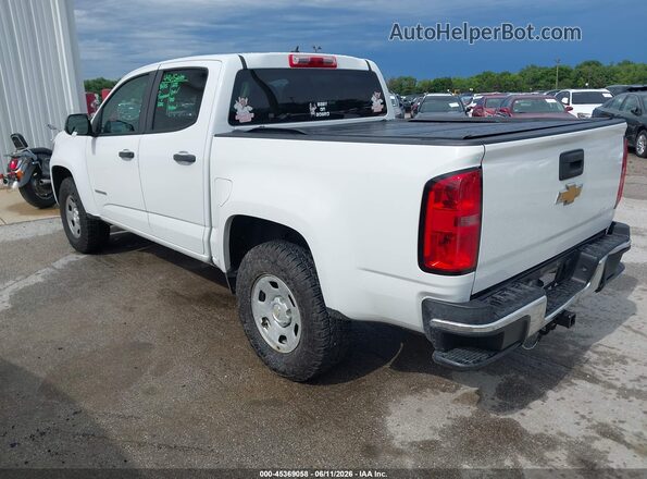 1GCGSBEA0K1125731 2019 CHEVROLET COLORADO White Rear left