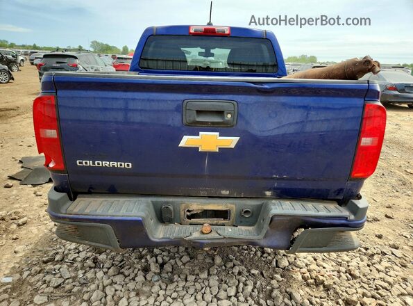 1GCGSBEA2G1369825 2016 CHEVROLET COLORADO Blue Вид ззаду