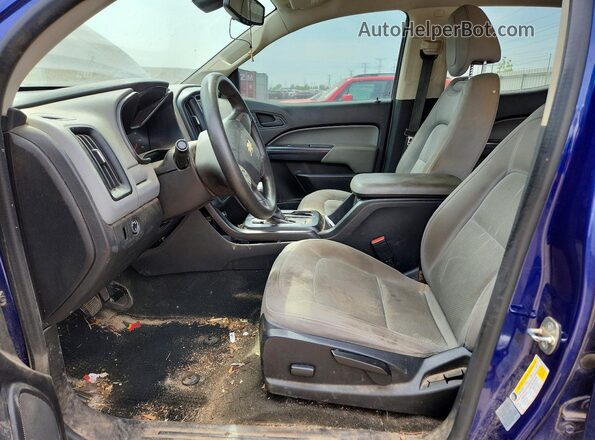1GCGSBEA2G1369825 2016 CHEVROLET COLORADO Blue Вид салону спереду