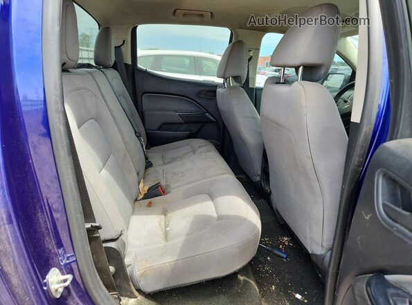 1GCGSBEA2G1369825 2016 CHEVROLET COLORADO Blue Вид задніх сидінь