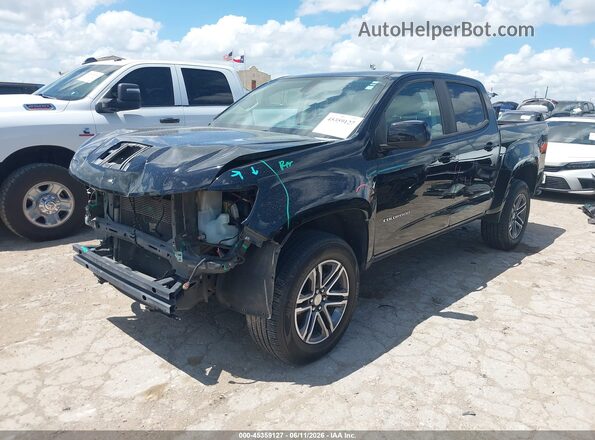 1GCGSBEA5M1107387 2021 CHEVROLET COLORADO Черный Передняя левая четверть