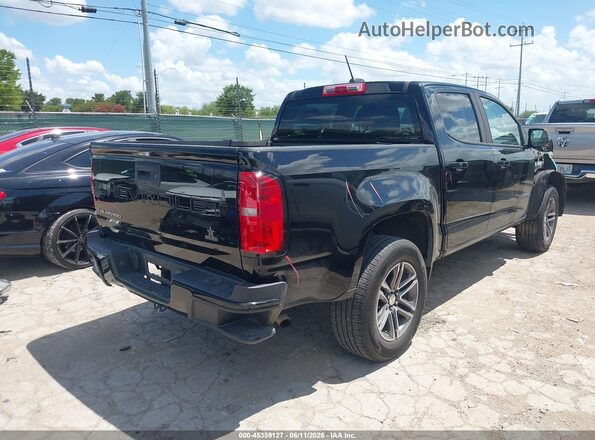 1GCGSBEA5M1107387 2021 CHEVROLET COLORADO Черный Задняя правая четверть