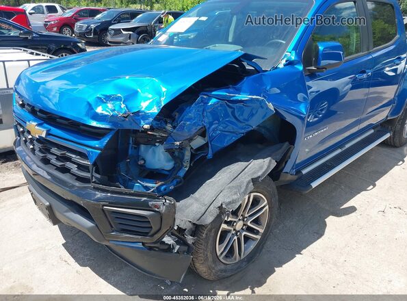 1GCGSBEA7N1274786 2022 CHEVROLET COLORADO Blue Widok z przodu