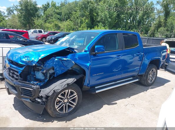 1GCGSBEA7N1274786 2022 CHEVROLET COLORADO Blue Widok wnętrza 360 stopni