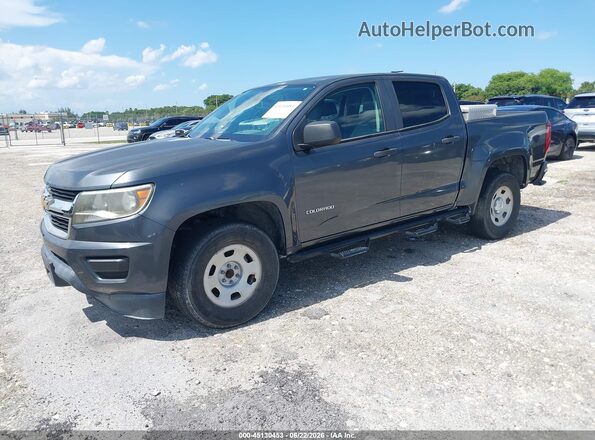 1GCGSBEA8G1265100 2016 CHEVROLET COLORADO Gray წინა მარცხენა ხედი სამი მეოთხედიდან
