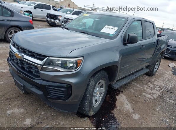 1GCGSBEA8M1209038 2021 CHEVROLET COLORADO Серый Передняя левая четверть