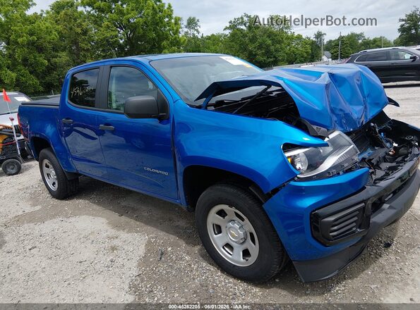 1GCGSBEAXM1201314 2021 CHEVROLET COLORADO Blue სალონის 360-გრადუსიანი ხედი