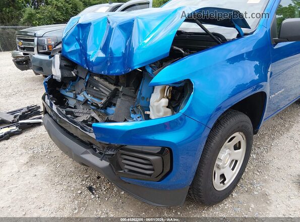 1GCGSBEAXM1201314 2021 CHEVROLET COLORADO Blue წინა ხედი