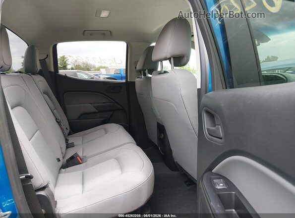 1GCGSBEAXM1201314 2021 CHEVROLET COLORADO Blue VIN კოდის სტიკერის ხედი