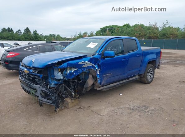1GCGSBEN0N1108077 2022 CHEVROLET COLORADO Blue Przód lewy