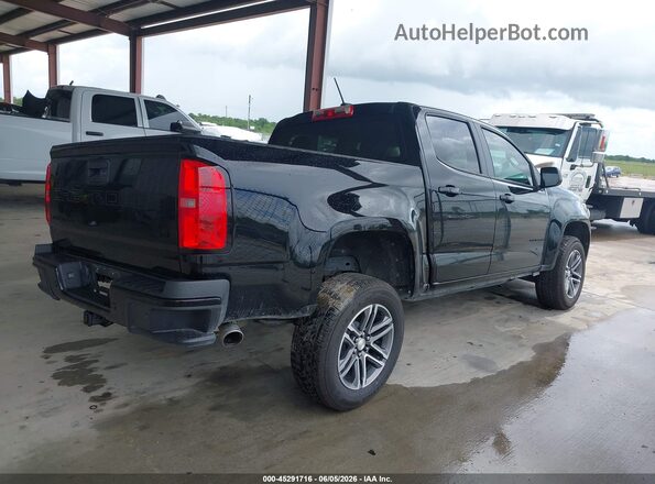 1GCGSBEN1M1181926 2021 CHEVROLET COLORADO Black Вид задньої частини салону