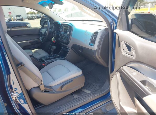 1GCGSBEN3K1182606 2019 CHEVROLET COLORADO Dark Blue Вид салону спереду