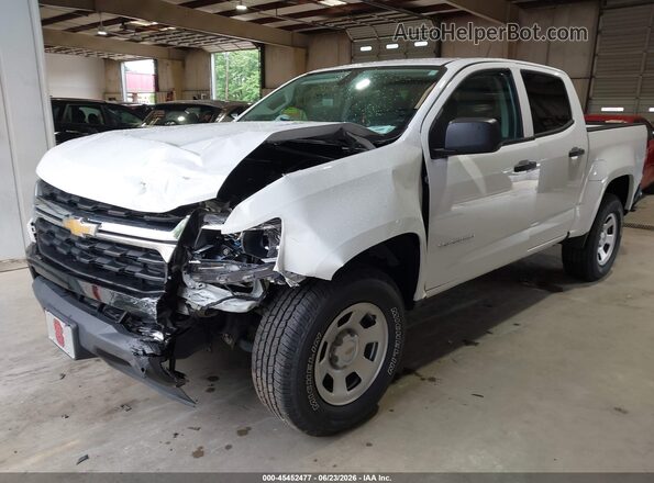1GCGSBEN9N1301649 2022 CHEVROLET COLORADO White წინა მარცხენა ხედი სამი მეოთხედიდან