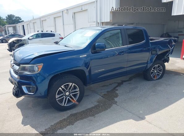 1GCGSCE12L1194802 2020 CHEVROLET COLORADO Синий Передняя левая четверть
