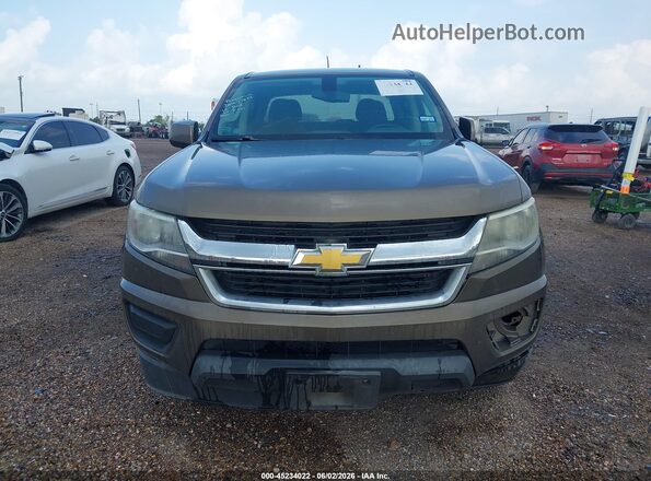 1GCGSCEA1G1361754 2016 CHEVROLET COLORADO Brown Widok wnętrza z tyłu