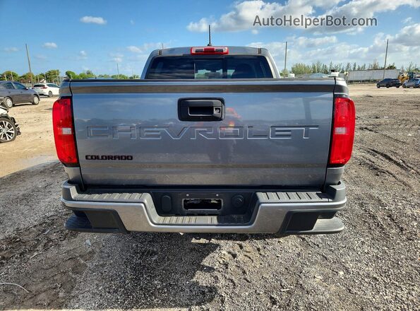 1GCGSCEA5M1284995 2021 CHEVROLET COLORADO Gray უკანა ხედი