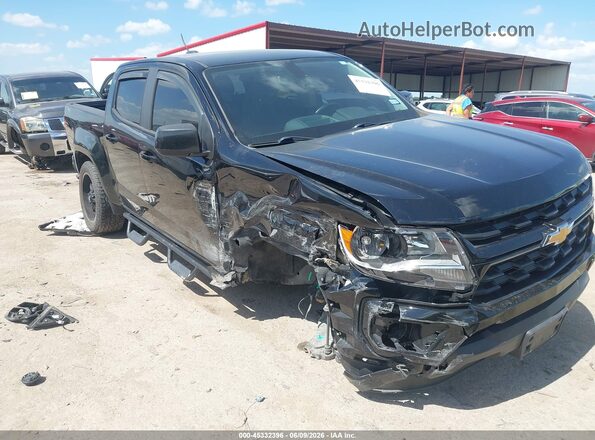 1GCGSCEA6M1210307 2021 CHEVROLET COLORADO Black Widok z przodu