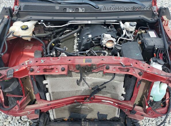 1GCGSCEN0M1298399 2021 CHEVROLET COLORADO Red Vista interior trasera