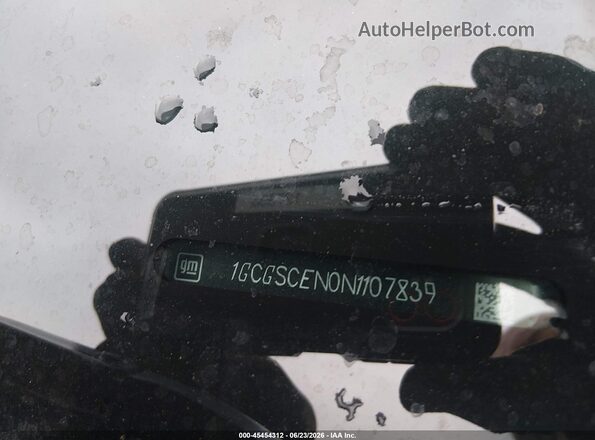1GCGSCEN0N1107839 2022 CHEVROLET COLORADO Черный Вид подкапотного пространства