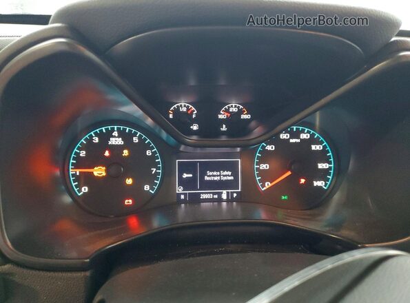 1GCGSCEN4N1129956 2022 CHEVROLET COLORADO Gray Вид щитка приладів