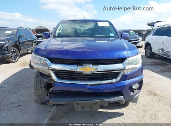 1GCGSCEN5H1315414 2017 CHEVROLET COLORADO Blue Instrument cluster view