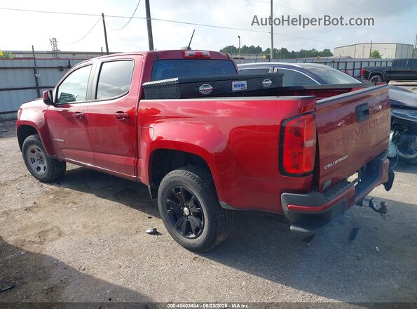 1GCGSCEN8M1111314 2021 CHEVROLET COLORADO Red Trasero izquierdo