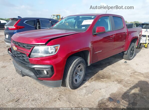 1GCGSCEN8M1111314 2021 CHEVROLET COLORADO Red Vista tres cuartos delantera izquierda