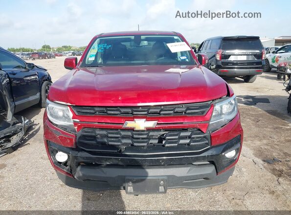 1GCGSCEN8M1111314 2021 CHEVROLET COLORADO Red Vista del cuadro de instrumentos