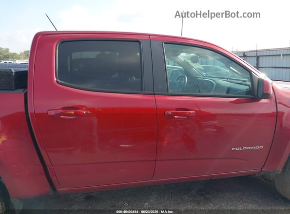1GCGSCEN8M1111314 2021 CHEVROLET COLORADO Red Vista interior trasera